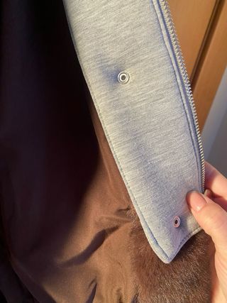 Chaqueta pelo marrón Zara