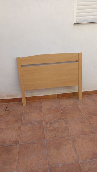 Cabecero de cama de madera 90cm