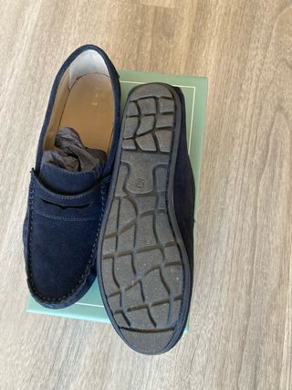 Mocasines Coconut Piel Azul Talla 39