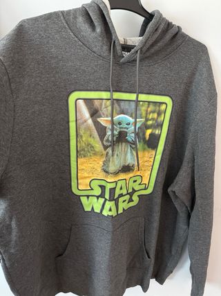 Sudadera Star Wars Baby Yoda Gris