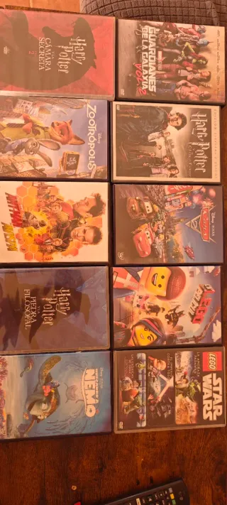 Lote Películas DVD Harry Potter, Cars, Nemo y más