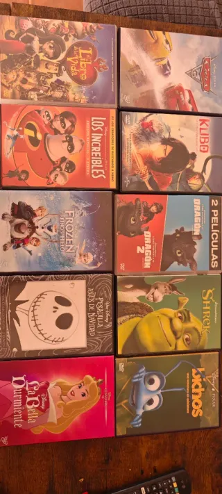 Lote Películas DVD Harry Potter, Cars, Nemo y más
