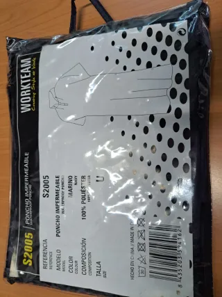 Poncho impermeable Workteam S2005