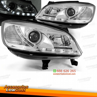 FAROS CON LUZ DIURNA LED Y LUPA PARA OPEL ZAFIRA