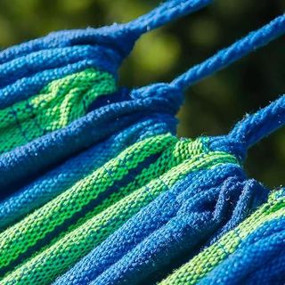 Hamaca de algodón multicolor para jardín 190*150cm