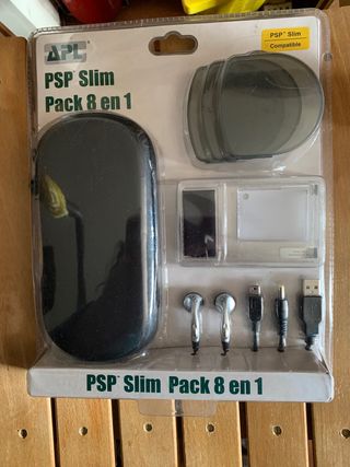 PSP Slim Pack 8 en 1 Accesorios y funda psp slim