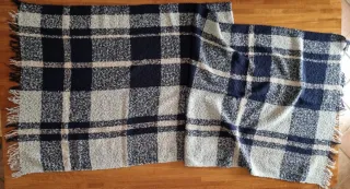 Lotto sciarpe, foulard e guanti blu/grigi