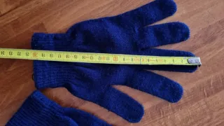 Lotto sciarpe, foulard e guanti blu/grigi