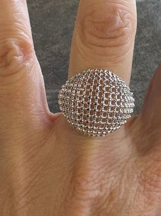 Anello donna argento con pavé