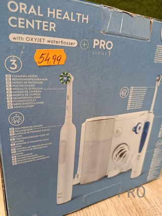 Braun Pro-1 + Irrigador Oxyjet - Cepillo Eléctrico + Irrigador Blanco Y Azul