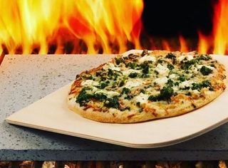 Piastra in Pietra Lavica Etna 40x35x2 cm griglia