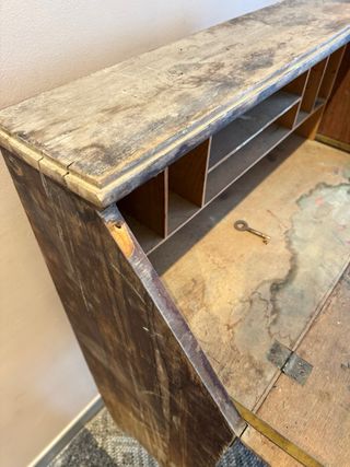 Pupitre Escritorio Antiguo Madera