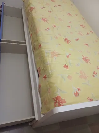Cama infantil con dos cajones