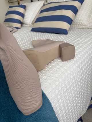 Botines Licra Beige Talla [Talla]