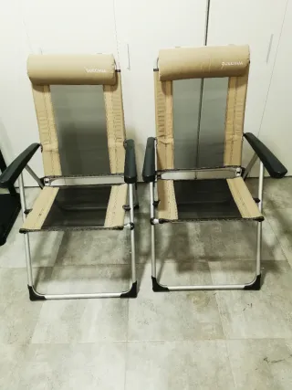 2 Sillas Camping Quechua Beige