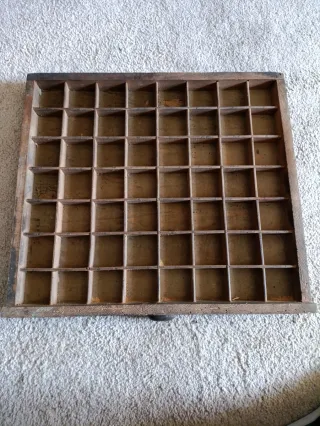 Cajones de imprenta vintage