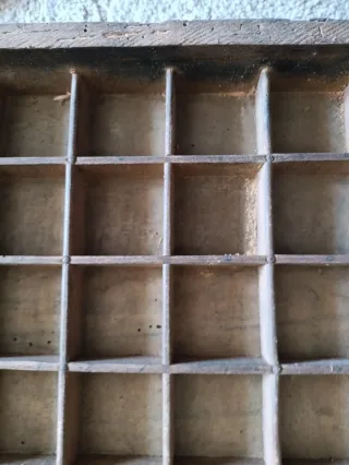 Cajones de imprenta vintage