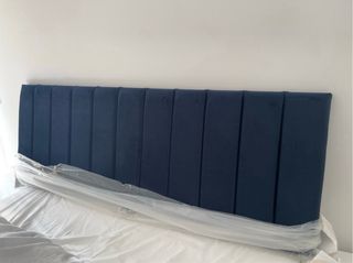 Cabecero Cama 1,50 Terciopelo Azul Marino