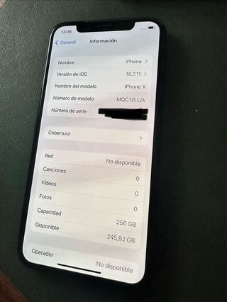 iPhone X 256 GB Nero