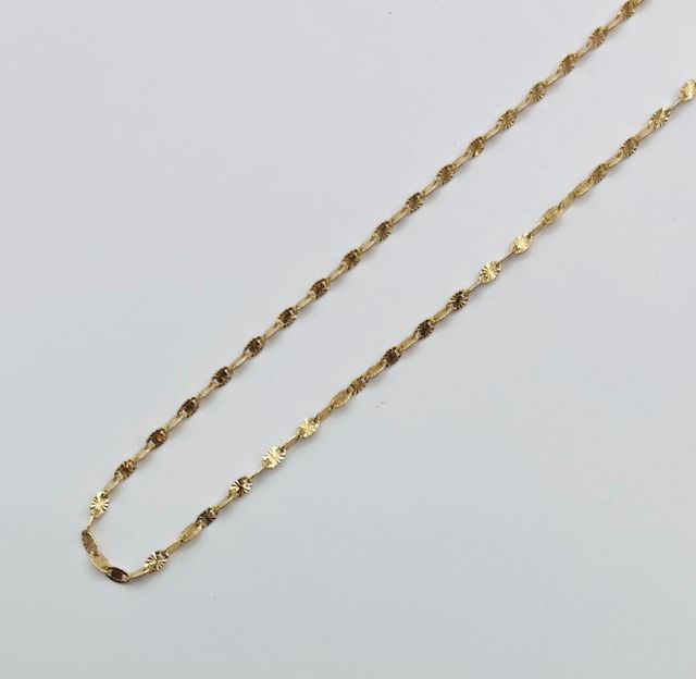 PROMO!! CADENA FANTASÍA 50CM ORO 18K