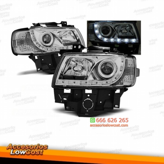 FAROS LUZ DIURNA  LED, 96-03 CRISTAL CLARO/CROMAD