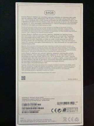 iPhone X 64GB Bianco Perla con scatola