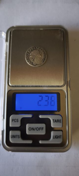 Moneda Antigua Plata Luigiño 1668 Italia