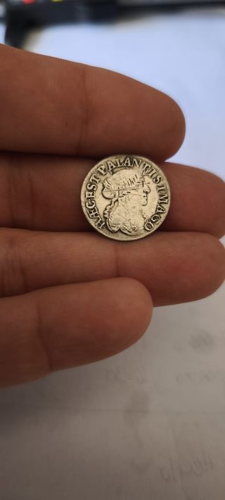Moneda Antigua Plata Luigiño 1668 Italia