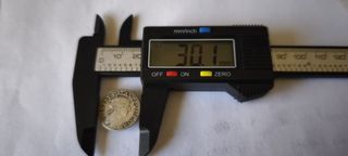 Moneda Antigua Plata Luigiño 1668 Italia