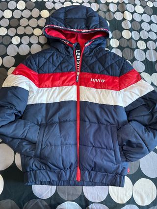 Chaqueta Levi's niño azul y roja