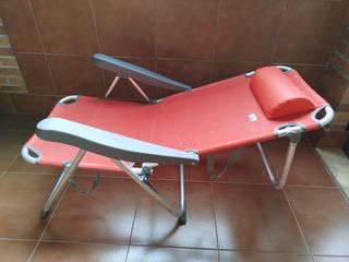 2 Sillas de Playa Plegables Reclinables