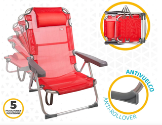 2 Sillas de Playa Plegables Reclinables