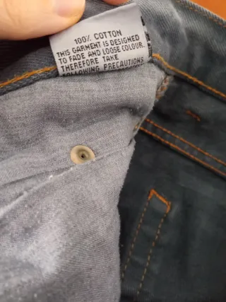 Pantalón vaquero gris hombre recto