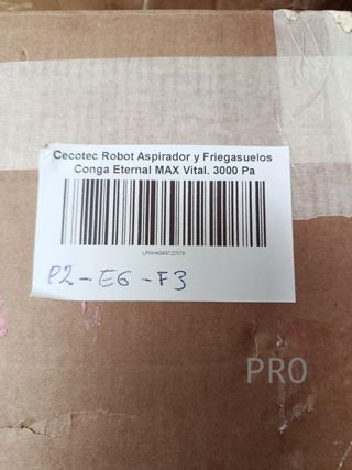 Cecotec Robot Aspirador y Friegasuelos Conga Eternal MAX Vital. 3000 Pa