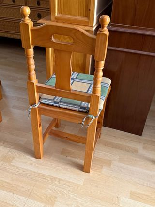 Mesa comedor madera provenzal 6 sillas