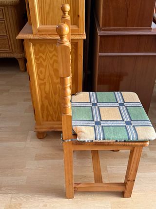 Mesa comedor madera provenzal 6 sillas