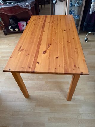 Mesa comedor madera provenzal 6 sillas