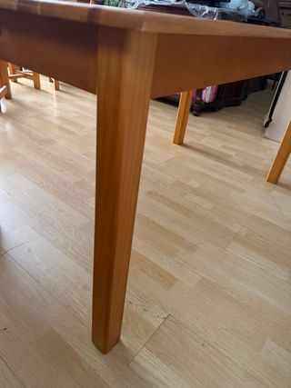 Mesa comedor madera provenzal 6 sillas