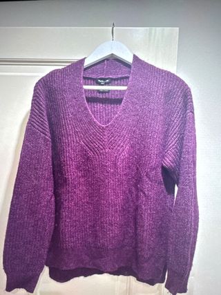 Jersey Morado Lana Mujer