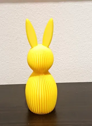 Figura Conejo Amarillo Impresión 3D
