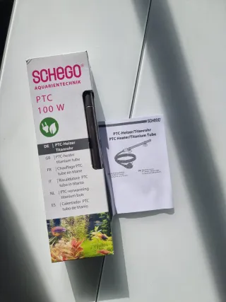 Calentador Acuario Schego PTC 100W Titanio