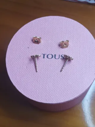 Pendientes Tous Oro 18 quilates Diamantes Flor