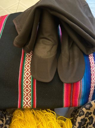 Botas de malla marrones