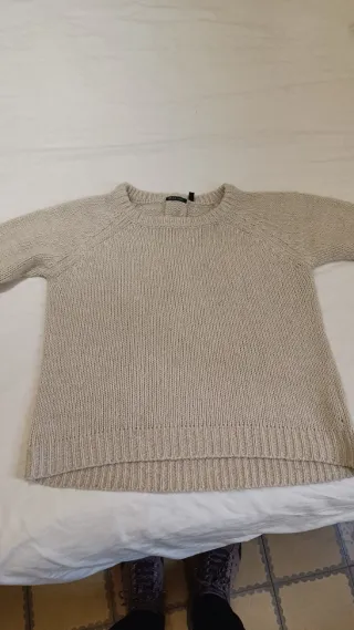 Jersey verde cuello alto talla L