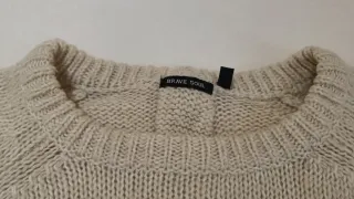 Jersey verde cuello alto talla L