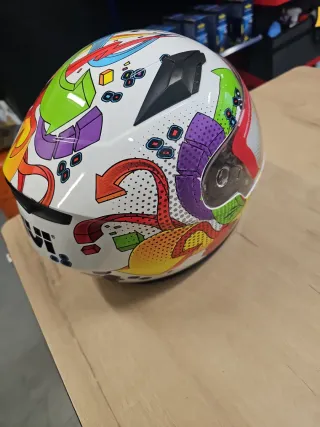 Casco Moto Diseño Comic