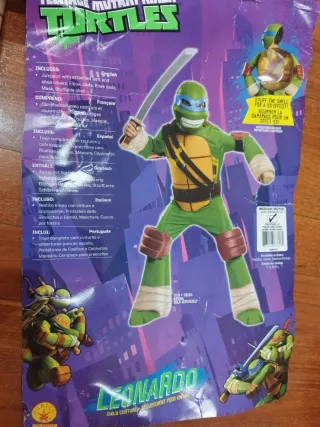 Disfraz Tortugas Ninja Leonardo T.5-7 años