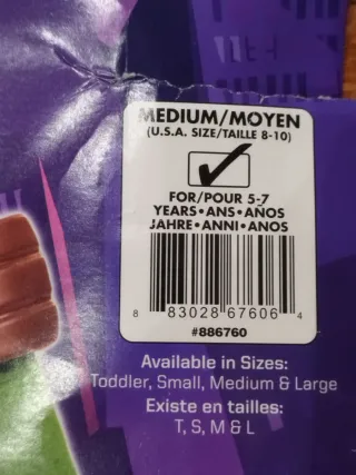 Disfraz Tortugas Ninja Leonardo T.5-7 años