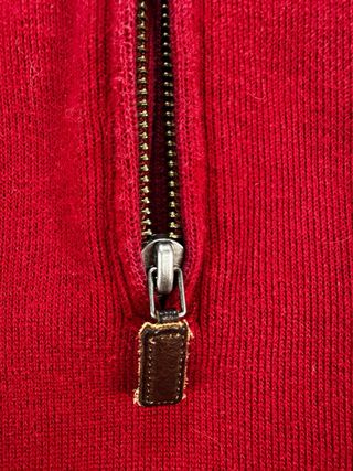 Polo Ralph Lauren Jersey Quarter Zip Rojo Talla XL