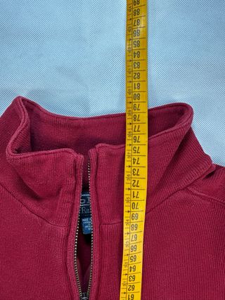 Polo Ralph Lauren Jersey Quarter Zip Rojo Talla XL